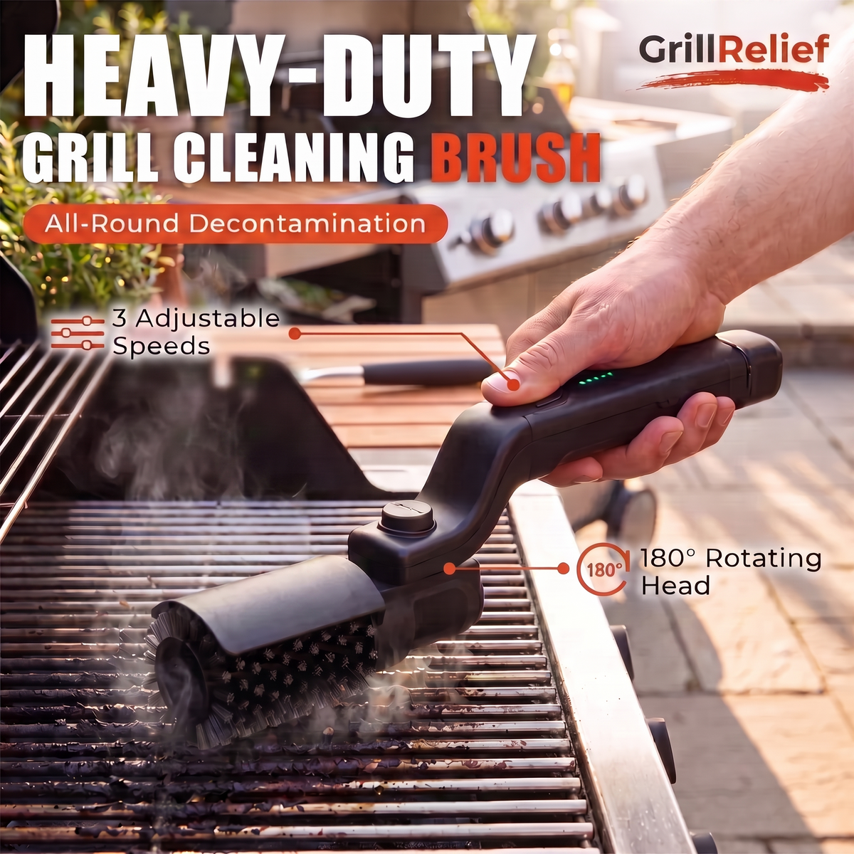 GrillRelief™ Effortless Grill Cleaning in Minutes